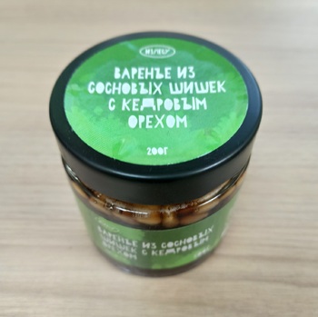 Варенье из сосновой шишки с кедровым орехом, 200 г