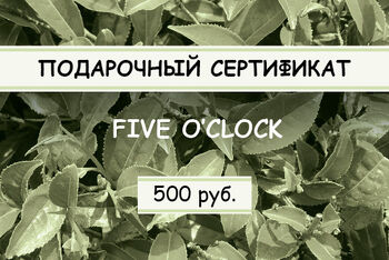 Подарочный сертификат на сумму 500 рублей